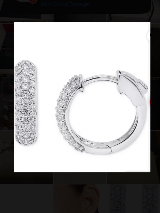 R.h.macy&co Jewelry - Lab Grown Diamond Pavé Small Huggie Hoop Earrings (1/2 ct. t.w.) in Sterling Sil